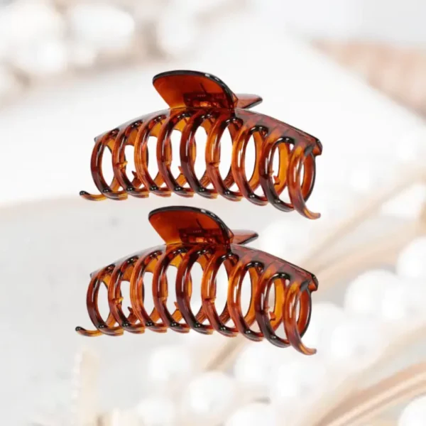 Marrie Hair Claw Clip Brown (Pack of 2)
