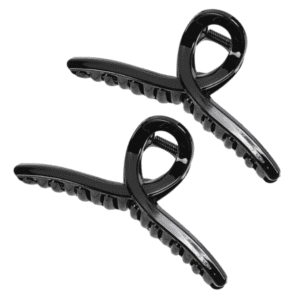 Black Cross Hair Clips P1