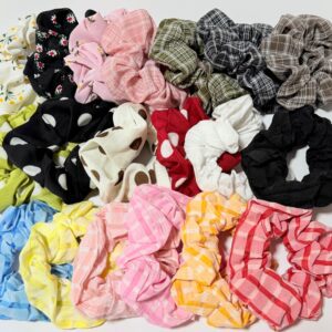 Handmade Cotton Satin Scrunchies