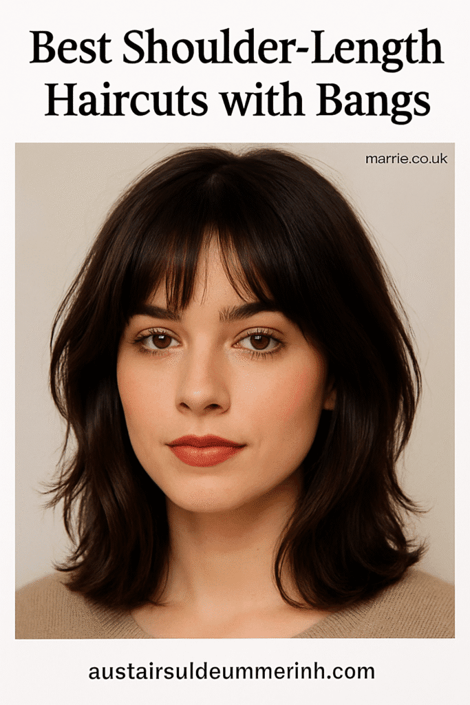 Best Shoulder-Length Haircuts with Bangs