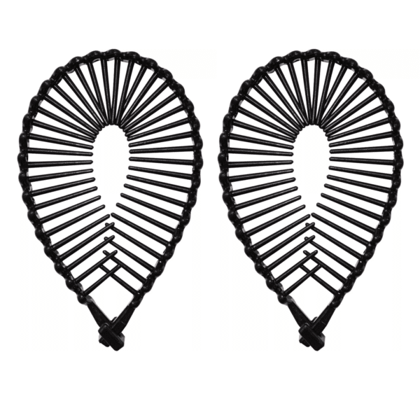 Black Hair Claw Ponytail Fish Banana Clip Comb
