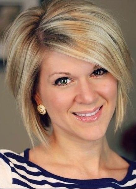 Layered Bob with Side-Swept Bangs