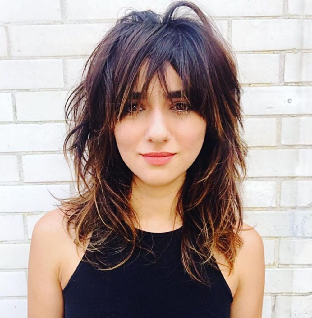 Medium Shag Cut with Bangs