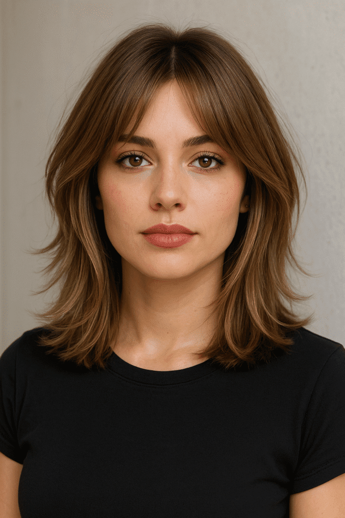Stylish Shoulder-Length Layers for 2025