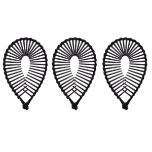 Black Banana Hair Clips for Girls and Kids