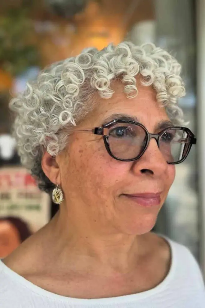 Elegant Silver Pixie for Mature Women
