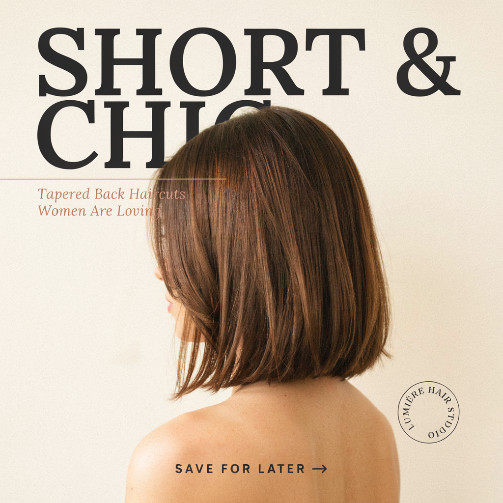 Short & Chic Tapered Back Haircuts Women Are Loving