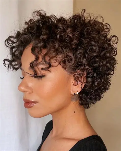 The "Curly Pixie" with Volume