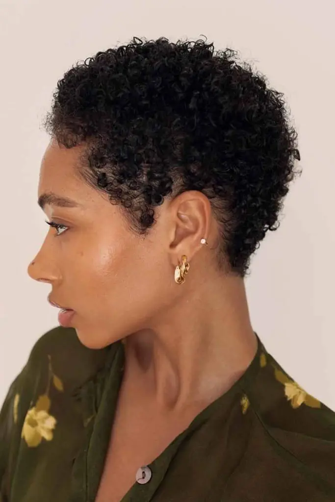 Ultra-Short Pixie With Natural Coils