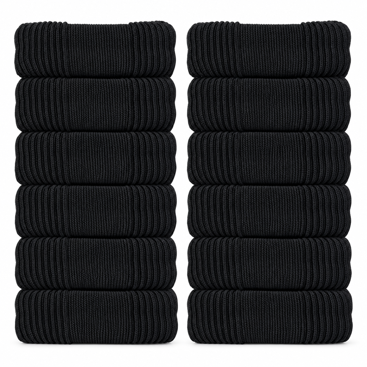Hair Ties - Snag-Free Towelling Bands for Thick Hair (12pcs) (3)