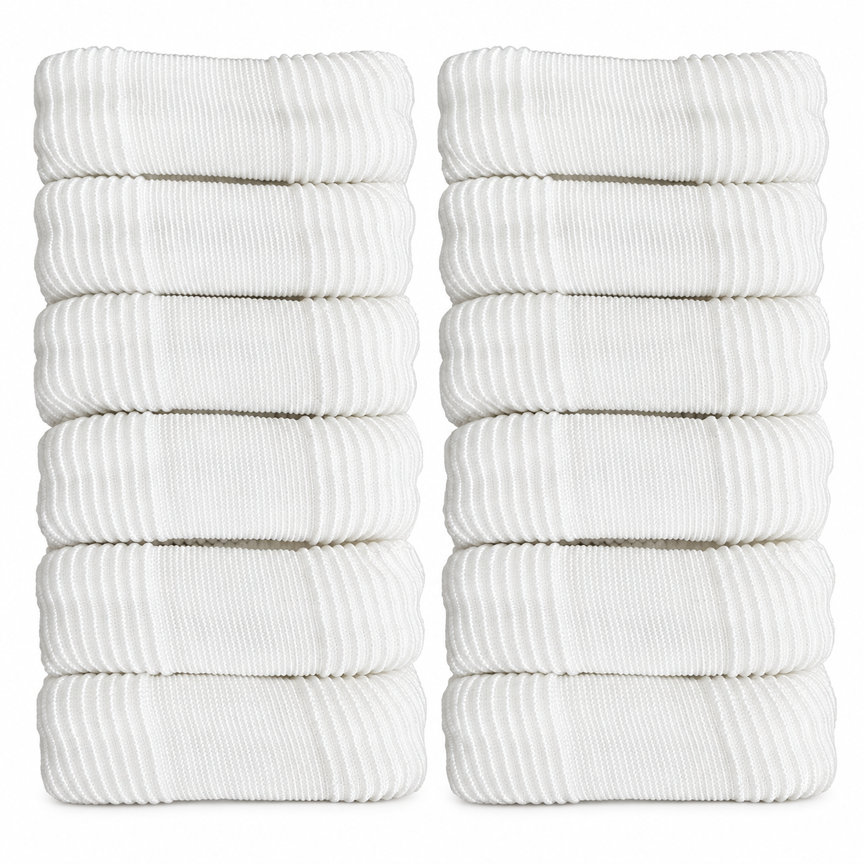 Hair Ties - Snag-Free Towelling Bands for Thick Hair (12pcs) (4)